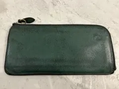 IL BISONTE イルビゾンテ L字ファスナー長財布 グリーン