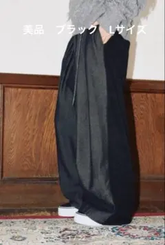 美品 [MODE NORM CORE] CAツイルドッキングパンツ　L ブラック