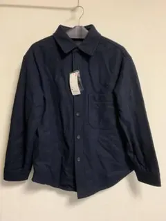 UNIQLO オーバーシャツジャケット ネイビー M