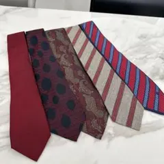 メンズネクタイ（赤系）