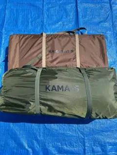 【ktk】使用1回 DODカマボコテント3M 本体 カーキ レンタル 【マット・シート付き】DOD カマボコテント3M（カーキ