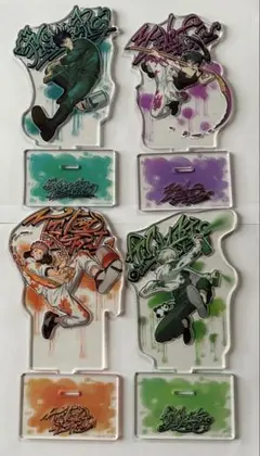 呪術廻戦　SEGAラッキーくじ　アクリルスタンド　splash×battle4種