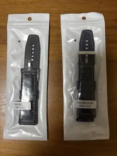 スマートウォッチベルト　22mm ブラック、ダークブルー