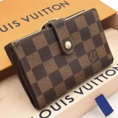 ルイヴィトン ダミエ エベヌ ヴィエノワ 二つ折り財布 ブラウン - メルカリ