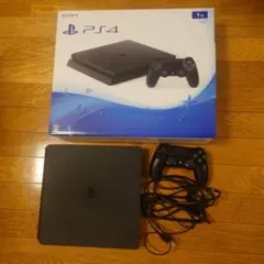 PS4 1TB ブラック 本体 コントローラー/コード/箱付き