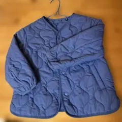 UNIQLO キルティング　化繊中綿ジャケット 110 青