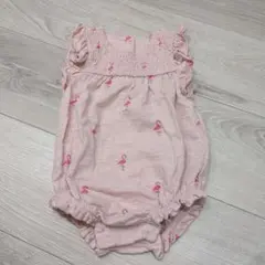 baby GAP フラミンゴ柄ロンパース 3-6ヶ月