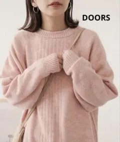 ピンク長袖ニットアーバンリサーチドアーズURBAN RESEARCH DOORS
