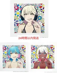 mebae × 村上隆コラボエディションサイン入り版画3枚セット 9月16日(金)よりWEBショップにて、mebae × 村上隆コラボ