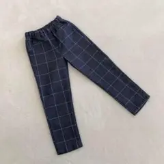 Pamplemousse パンツ チェック柄 グレー ポケット 伸縮性