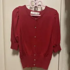 【新品未使用】tocco closet パフスリーブ半袖　カーディガンのサムネイル