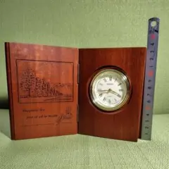 アンティーク·The Book Clock 木製置時計·