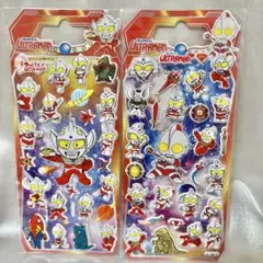 2枚セット！！【ウルトラマン】立体ぷくぷくシール✨ステッカー✨