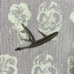 鹿の角 モチーフ ヘアピン シルバーカラー　レトロ　ヴィンテージ　アンティーク
