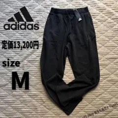 adidas アディダス ダブルニット スウェットパンツ 黒 ブラック Mのサムネイル