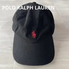 POLO RALPH LAUREN キャップ ブラック 刺繍ロゴ