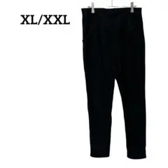 ブラック スキニーパンツ【XL/XXL】裏起毛　カジュアル　寒さ対策　ボトムス
