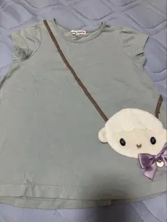 エニィファム羊の刺繍 Tシャツ 110サイズ グレー