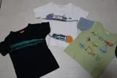 乗り物Tシャツ 3枚セット 110センチ ビームスミニ OJICO
