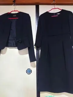 桂由美 ブラックフォーマル 7号 礼服 喪服 ワンピース ジャケット 極美 