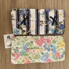 ★新品 未使用★ ティッシュカバー　2点セット　布製　花柄