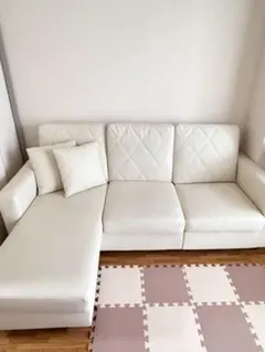 【直接引取り限定】LOWYA ロウヤ 3人掛け カウチソファ