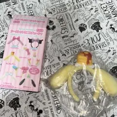 サンリオ　ポムポムプリン　ミニカチューシャ　ボールチェーン付き　新品