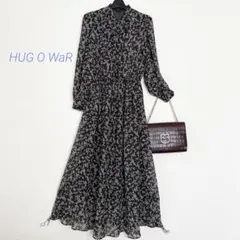 【新品】ハグオーワー　DEVEAUX ティアード　ロングワンピース　花柄 新品】ハグオーワー DEVEAUX ティアード ロングワンピース 花柄