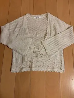 MK KLEIN+ アイボリーラメカーディガン