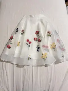 Chesty チェスティ 刺繍スカート　花柄