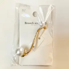 ブローチ　ゴールド　パール　アクセサリー　フォーマル　入学式　卒業式　入園　卒園