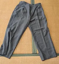 メンズ スラックス グレー アジャスター付き