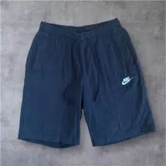 ナイキ スウェット ハーフパンツ y2k 刺繍 ブラック バギー　ショーツ