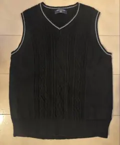 COMME CA DU MODE Vネック ベスト 150A 黒