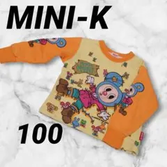 ✨週末大特価✨MINI-K【100】長袖トレーナー 黄色　オレンジ　冬 暖