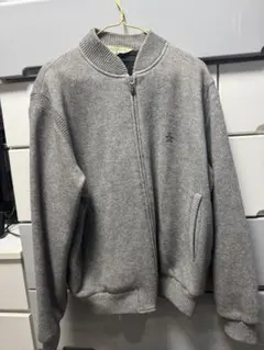 グレー ジップアップ ジャンパー