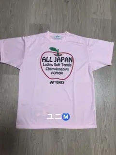 YONEX ALL JAPAN in青森 テニスTシャツ ピンク