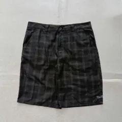 00s O'NEILL チェック バギーショーツ 膝下 クロップド Y2K XLのサムネイル