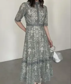 【美品】結婚式 パーティードレス オケージョンドレス 同窓会 ワンピースaity