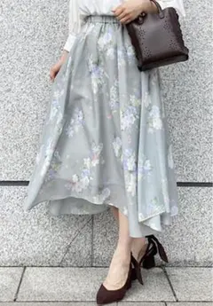 新品未使用タグ付き　31 Sons de mode 花柄ヘイレムスカート