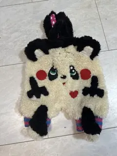 もこもこパンダのオーバーオール