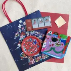 【新品】北岸由美さん 2WAY付箋 コースター ハンカチタオル ショッパーセット