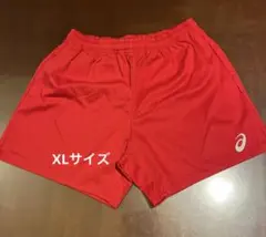 asics レッド ショートパンツ XLサイズ