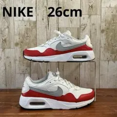 NIKE エアマックス SC スニーカー 26cm ホワイト×レッド