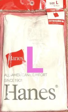 【未開封】Hanes タンクトップ 白　Lのサムネイル