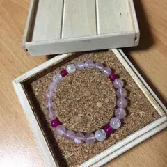 値下げしました！ローズクォーツクラック水晶赤紫瑪瑙