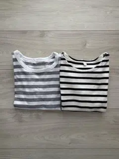 【無印良品】長袖カットソー ［110 ］２枚セット