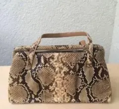 (50-60‘s)vintage パイソンハンドバッグ