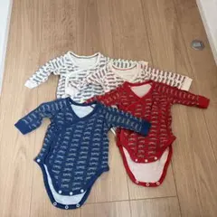 長袖ボディスーツ 4枚セット