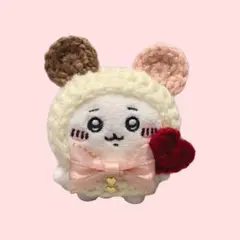 お座りぬいぐるみ ちいかわ くま耳 ぬい服(ホワイトチョコ)